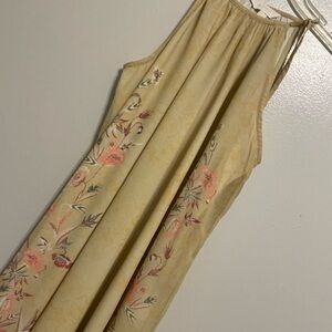 Floral Embroidered Sleeveless Dress